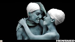 Real Life Hentai – Alien Lesbian Breastfeeding & Self Anal